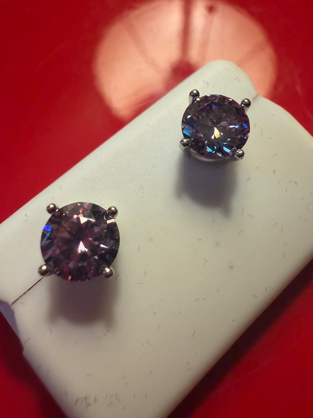 Moissanite 925 Silver Stud Earrings - photo 2