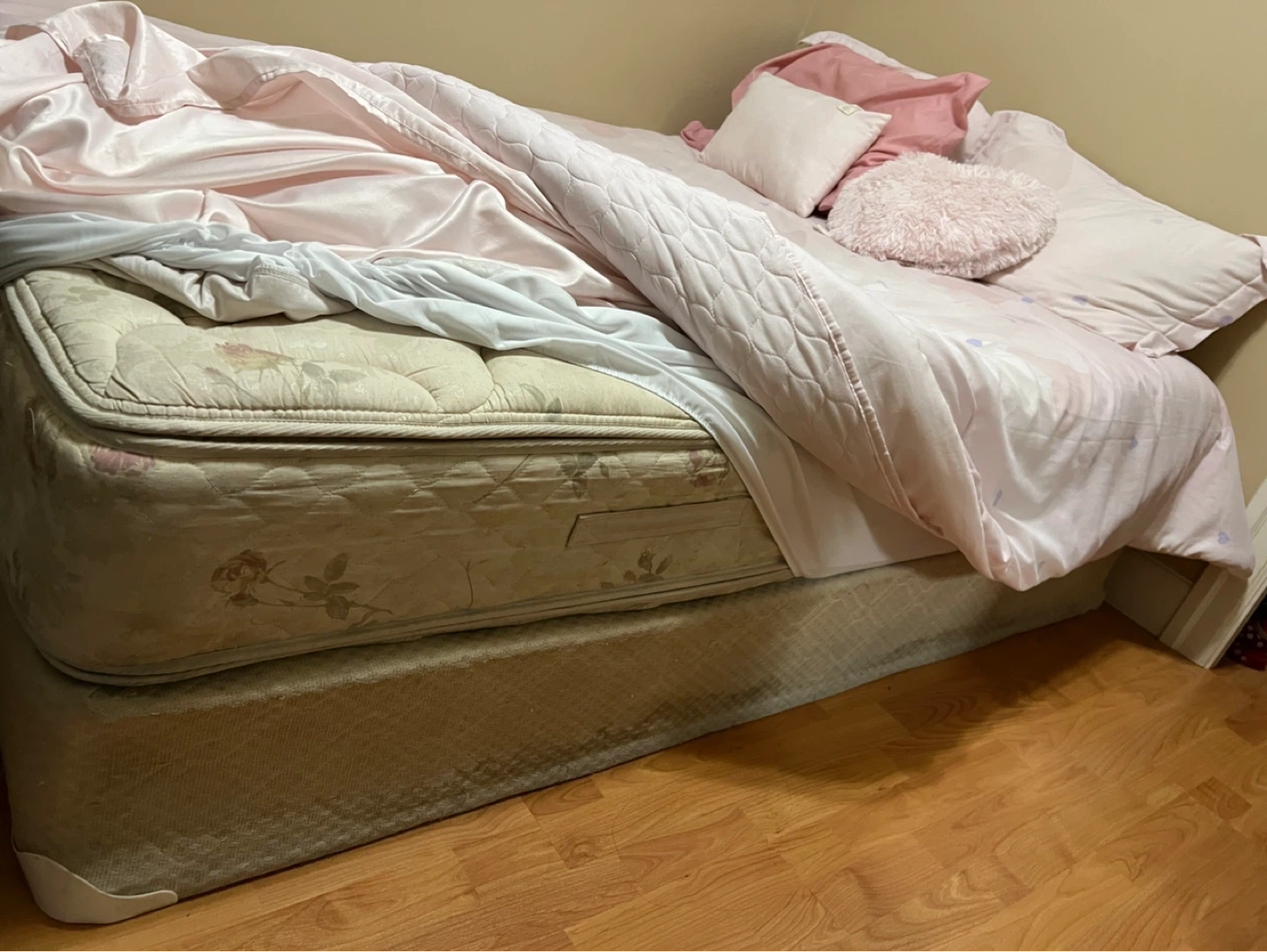 Full size Bed Frame with Mattress - photo 2