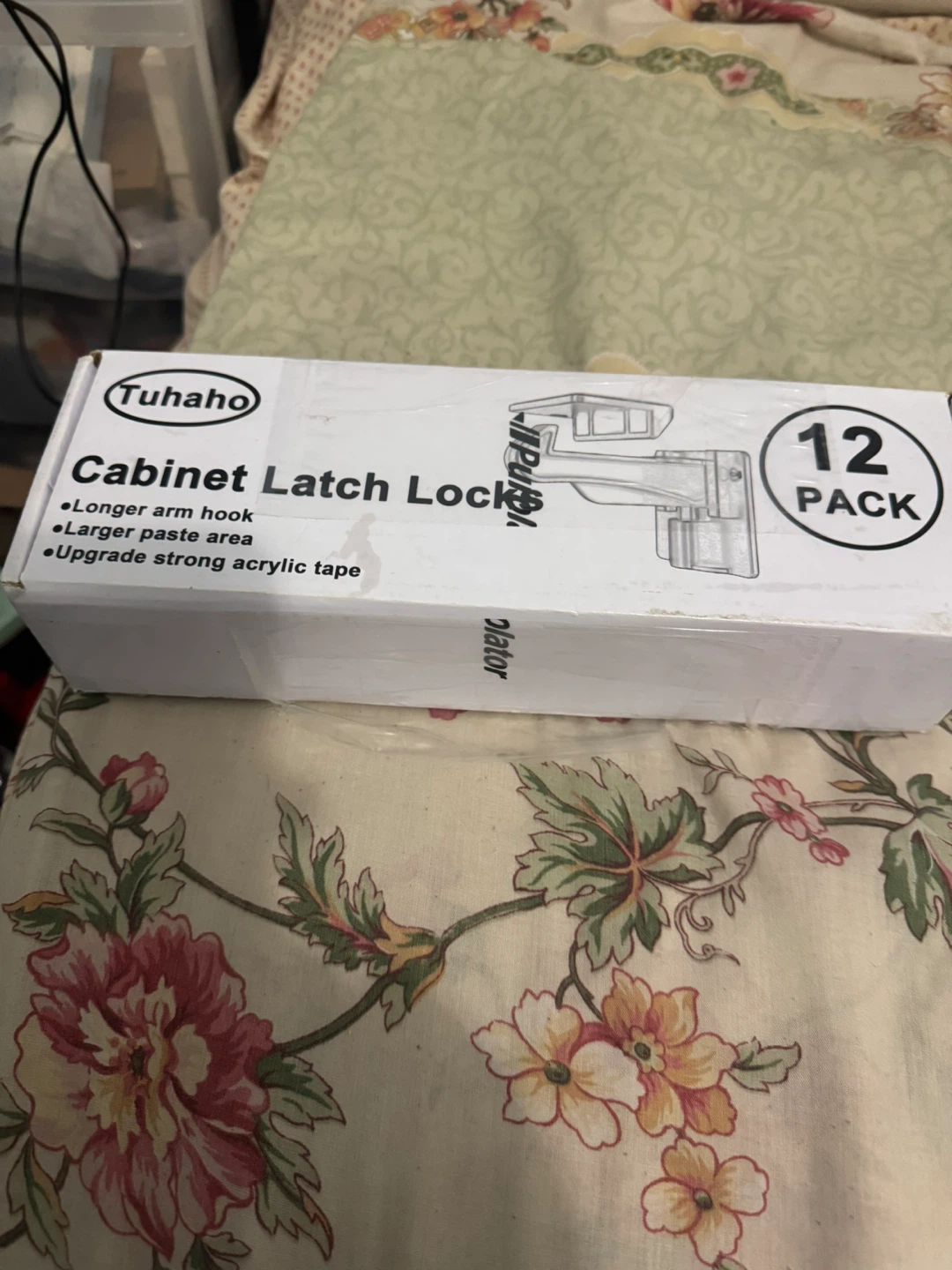 Tuhaho Cabinet Latch Locks - 12 Pack