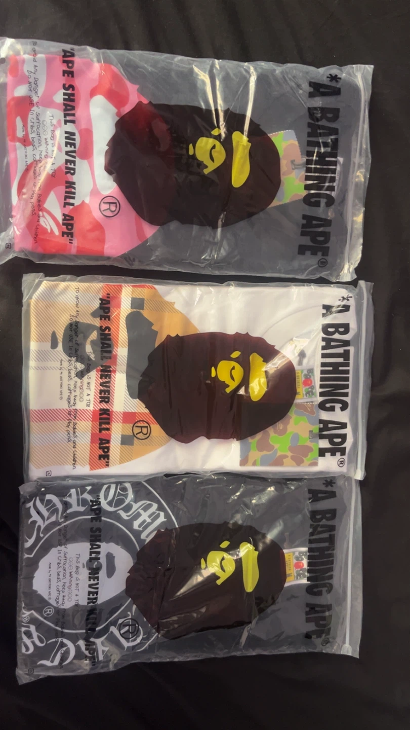 A Bathing Ape T-Shirts (Set of 3)