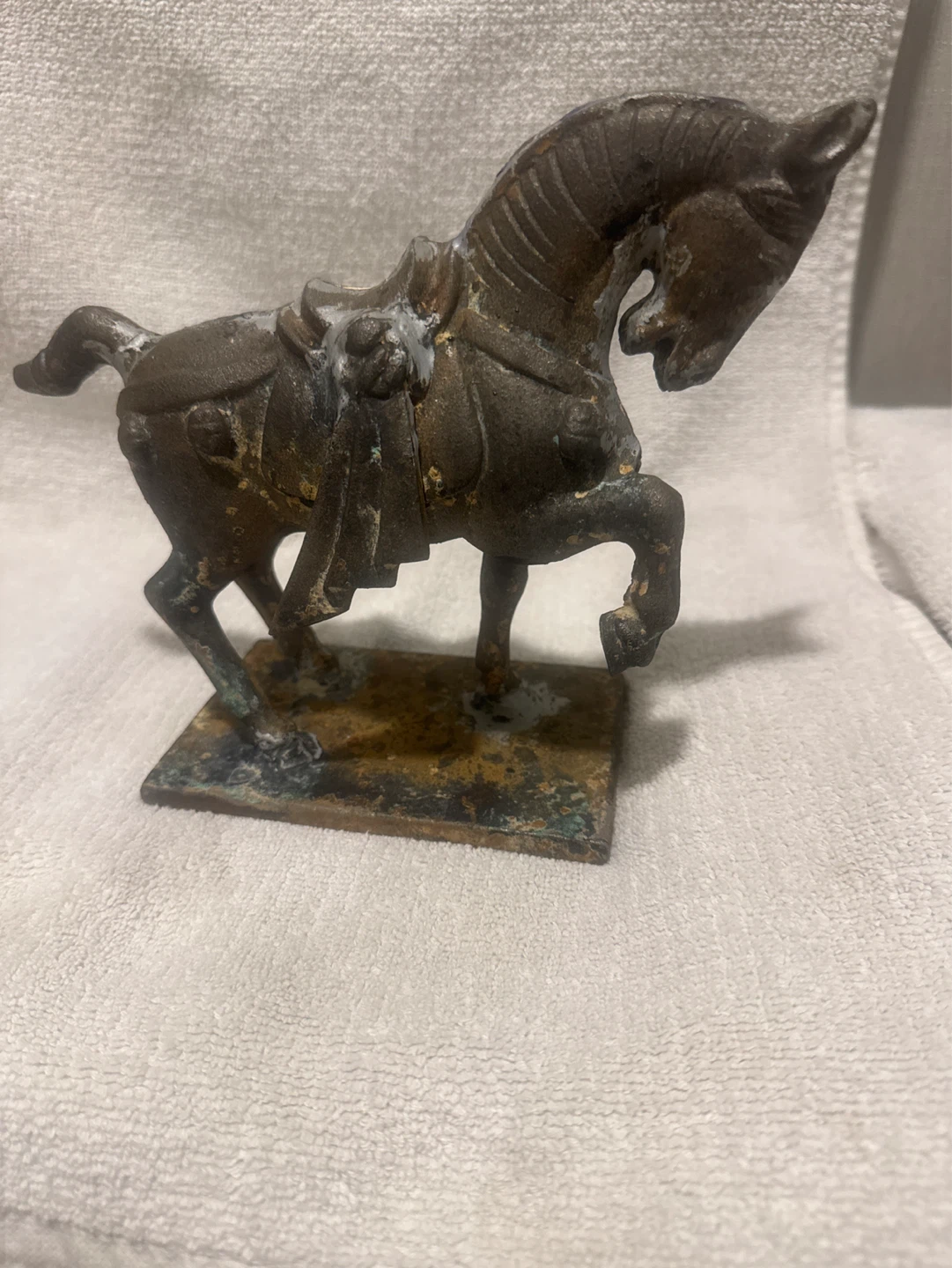 Vintage Metal Horse Figurine