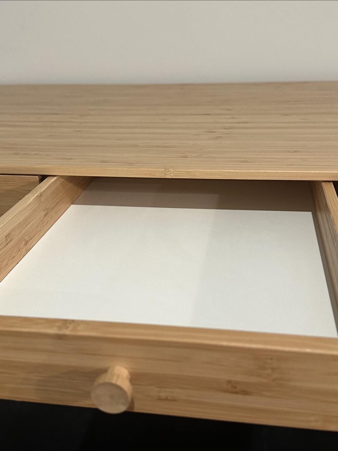 Bamboo Desk with 3 Drawers - photo 3