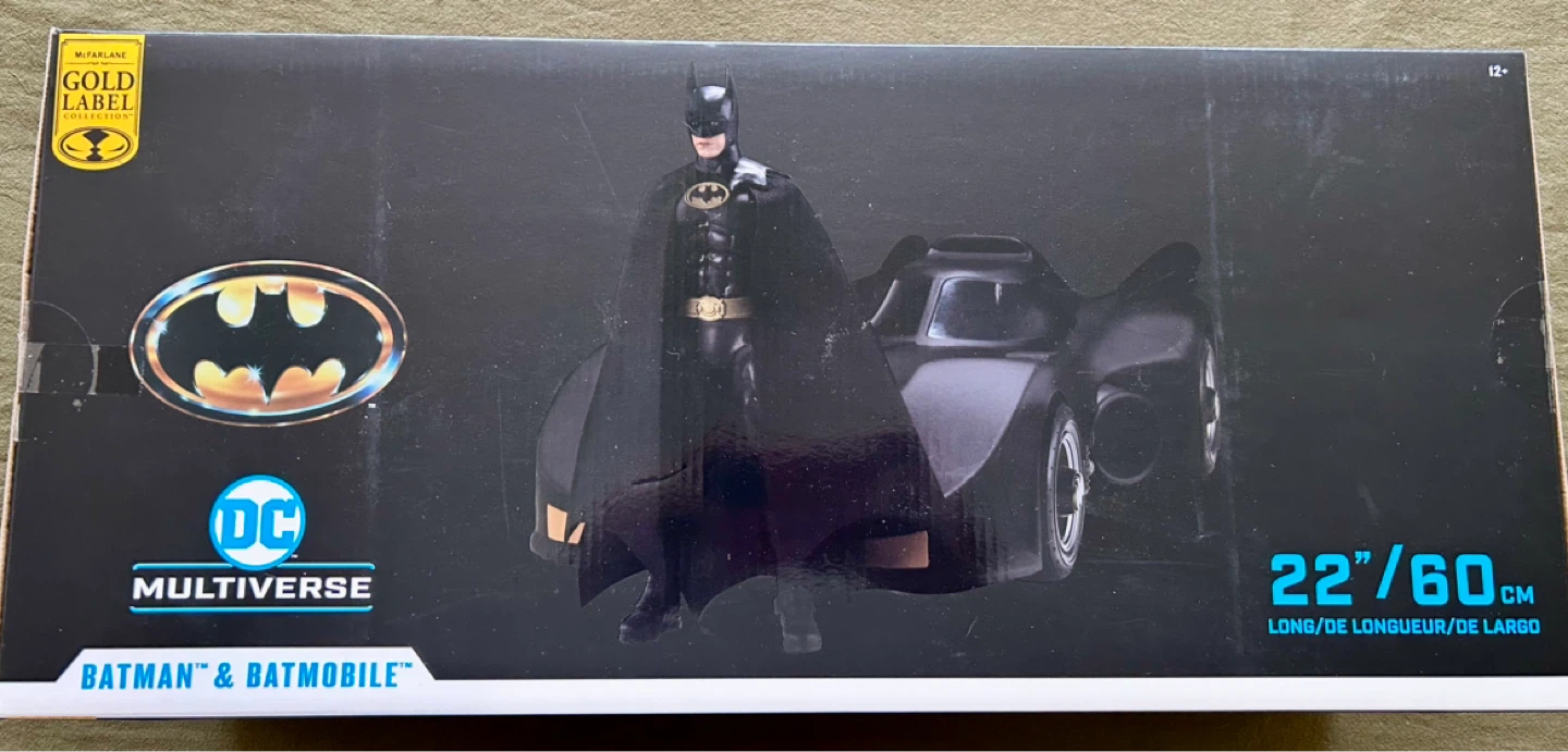 McFarlane Batman & Batmobile 22" Figure Set