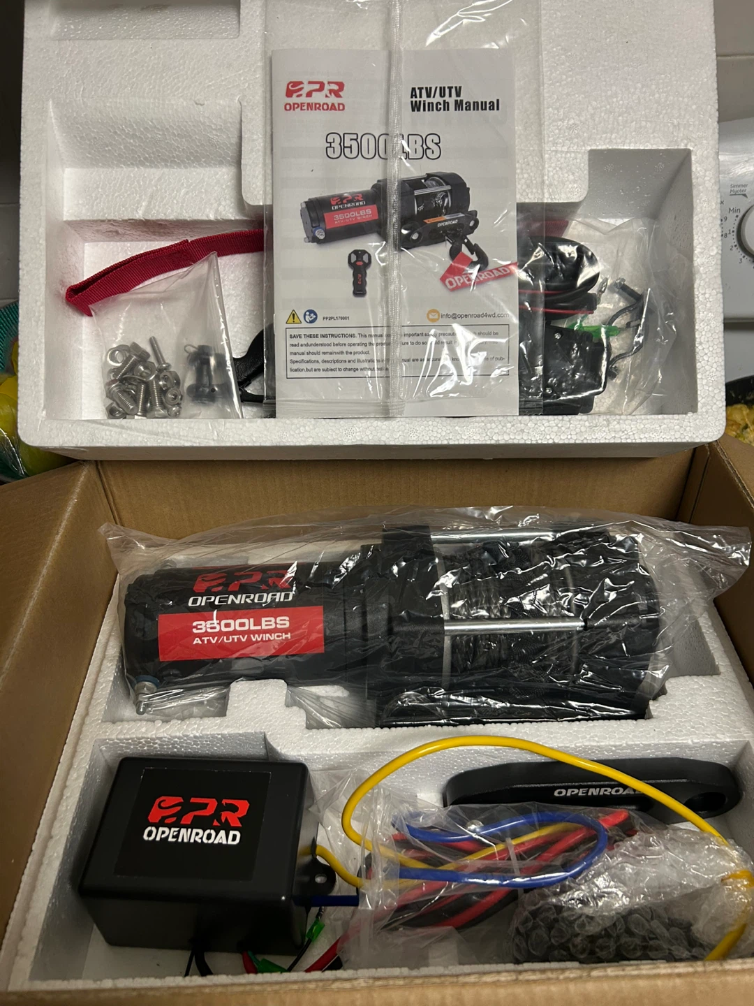 OPENROAD 3500 lb ATV/UTV Winch - photo 2