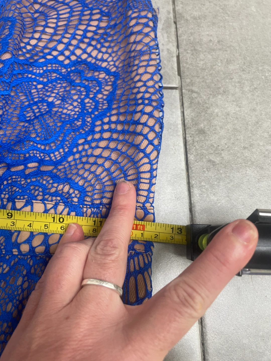 Royal Blue Lace Overlay Dress - photo 4