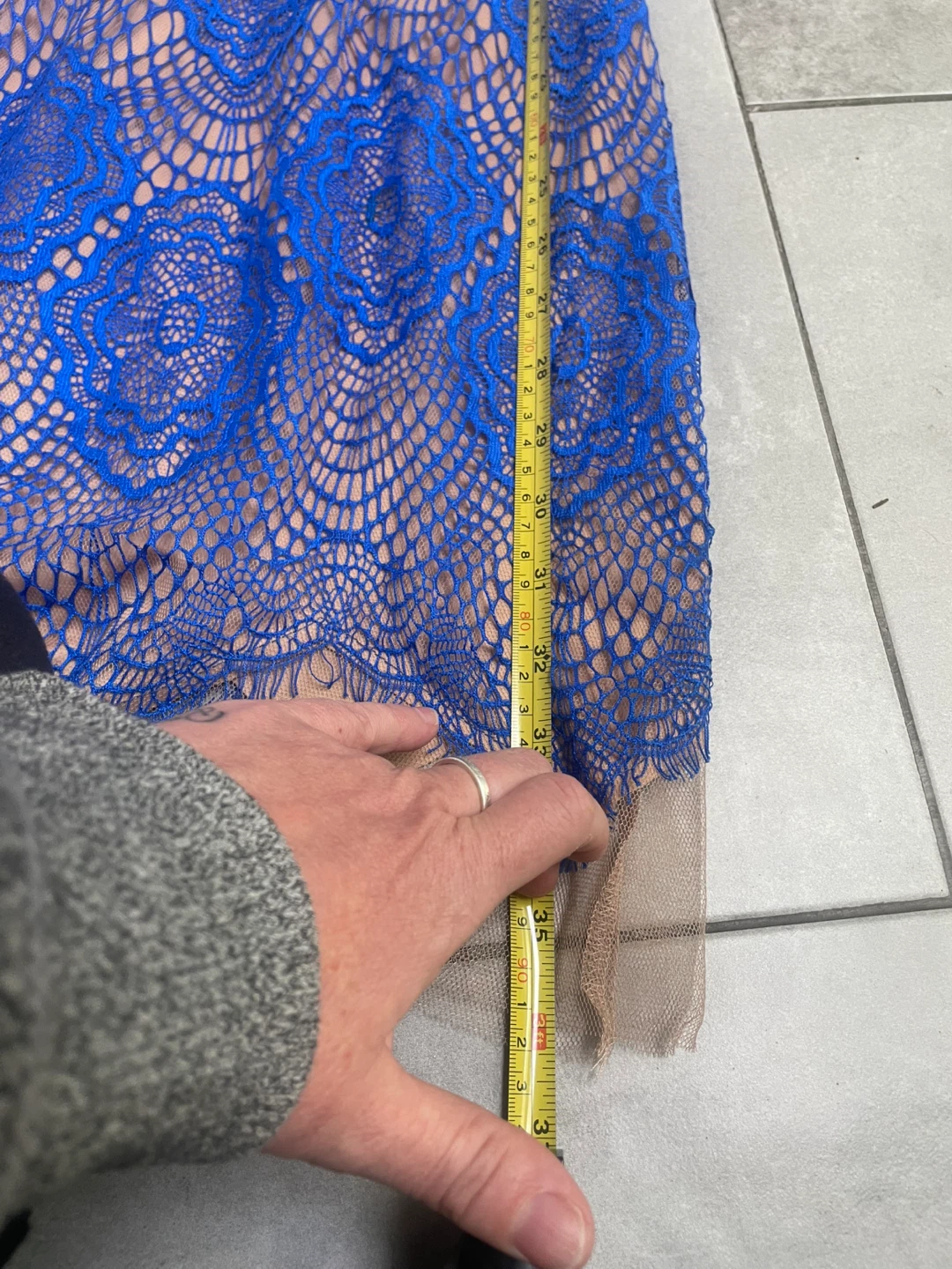 Royal Blue Lace Overlay Dress - photo 5