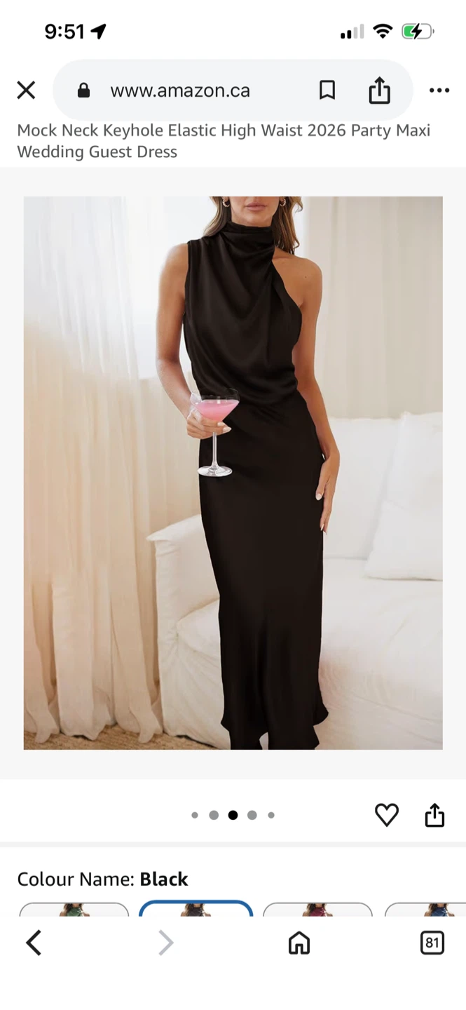 BTFBM Women's Black Maxi Dress Size L - photo 4