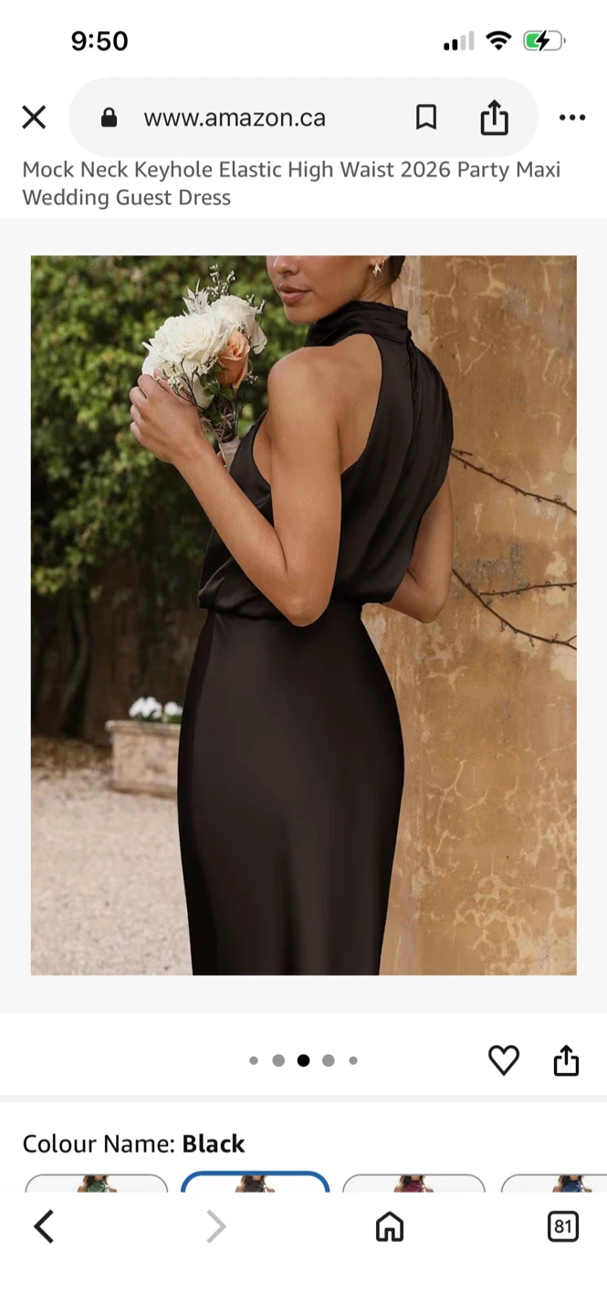 BTFBM Women's Black Maxi Dress Size L - photo 2