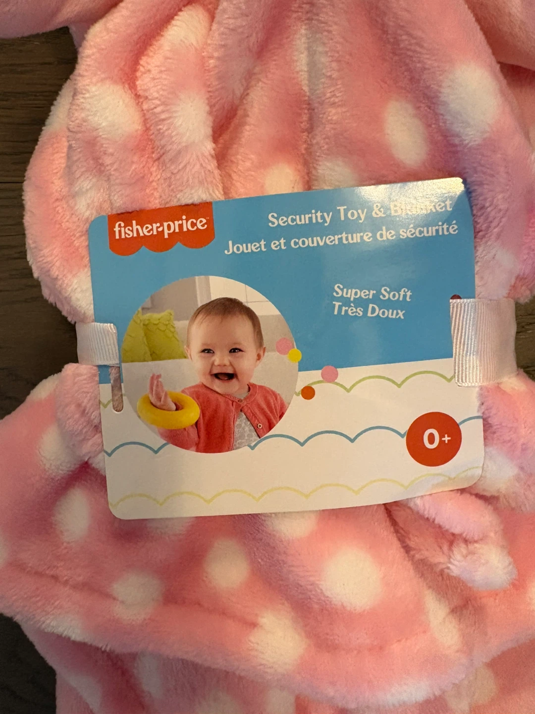Fisher Price pink baby blanket & toy NWT ret $69 - photo 3