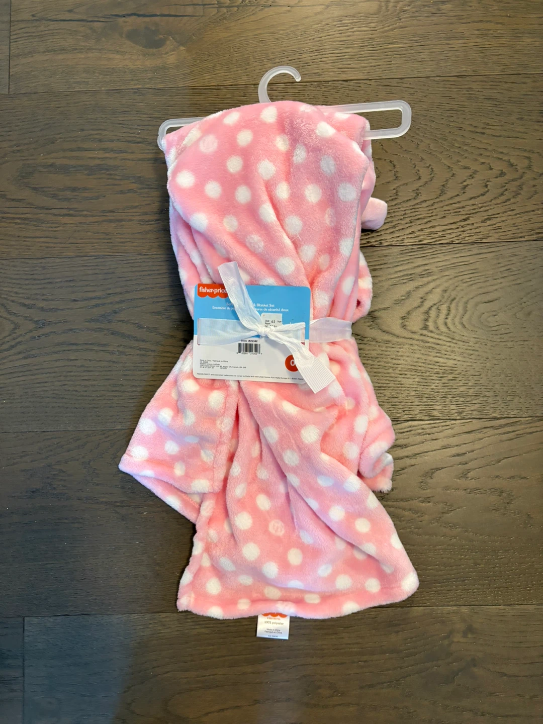 Fisher Price pink baby blanket & toy NWT ret $69 - photo 4