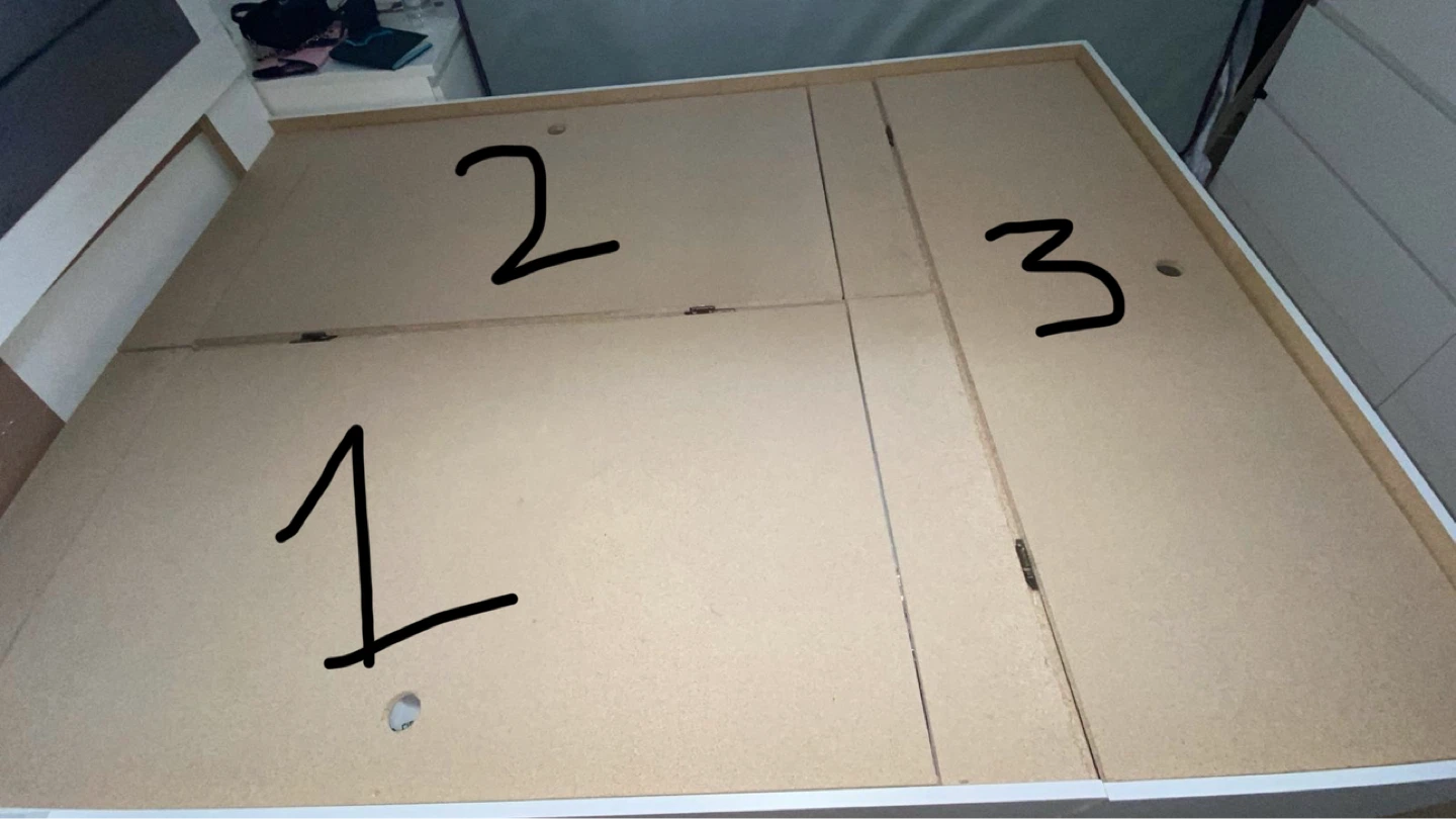 White Storage Queen Bed - photo 4