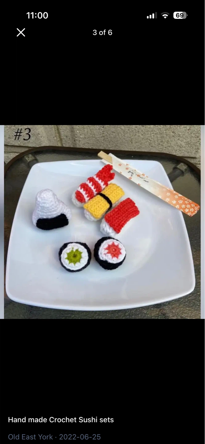 Hand made Crochet Sushi sets - photo 3