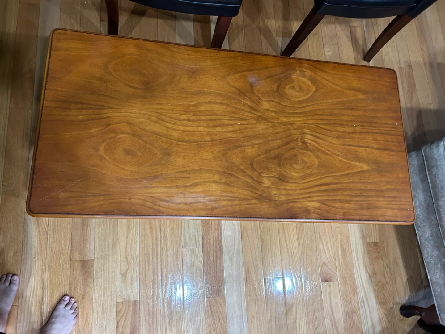 Wooden coffee table and 2 Side Table with Metal Legs - photo 2