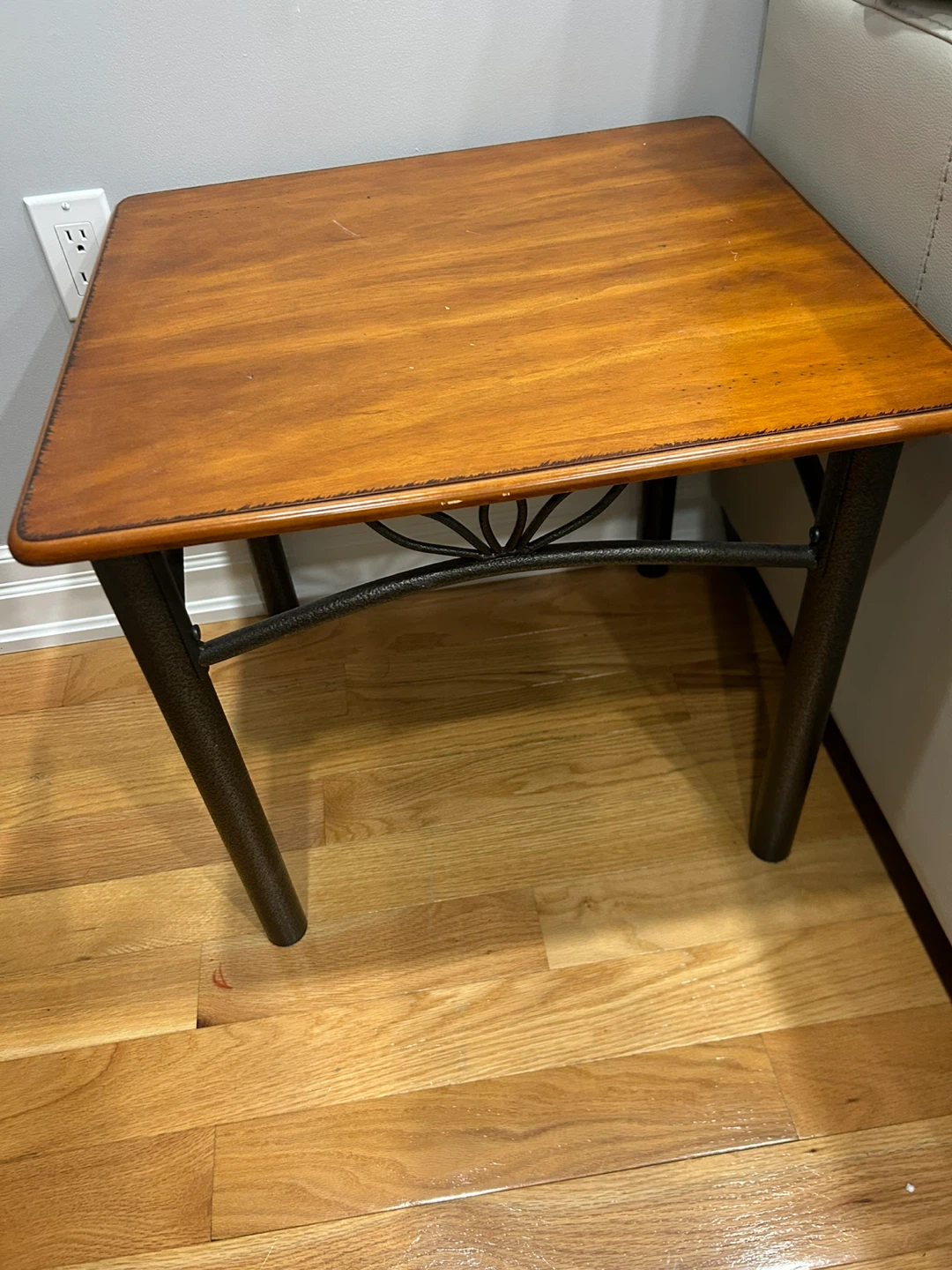 Wooden coffee table and 2 Side Table with Metal Legs - photo 5