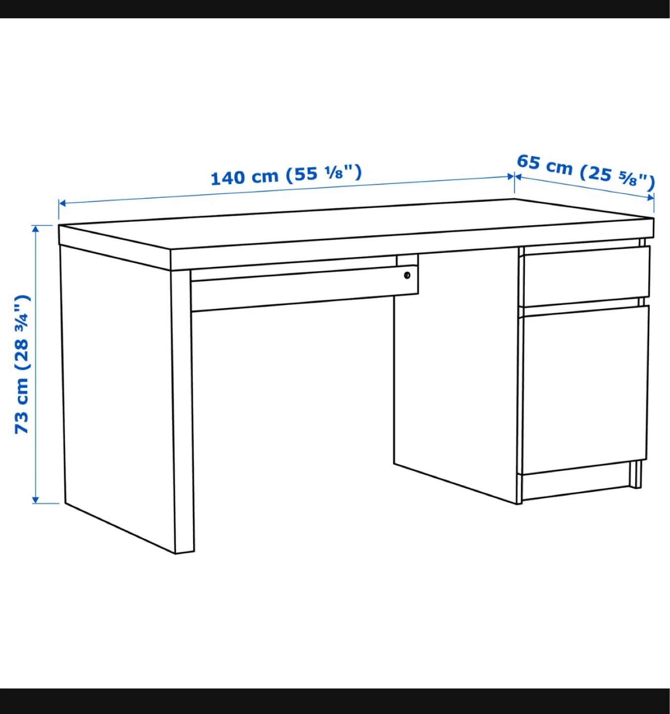 Wooden Desk with Drawers - photo 5