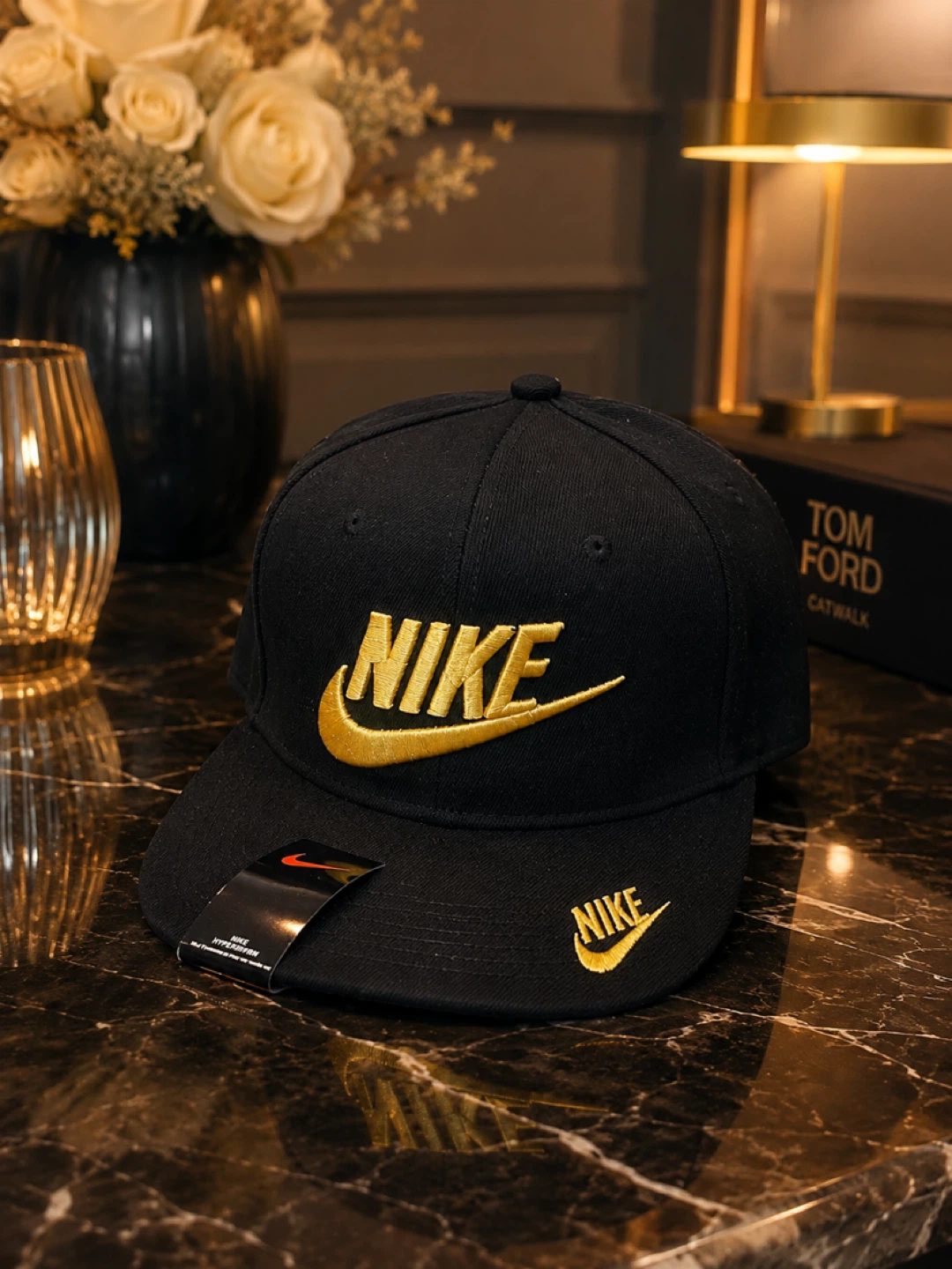 Nike Black and Gold Baseball Cap - photo 2