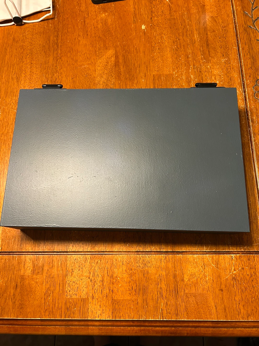 Wooden Grey Cash Box with Removable Tray - photo 4