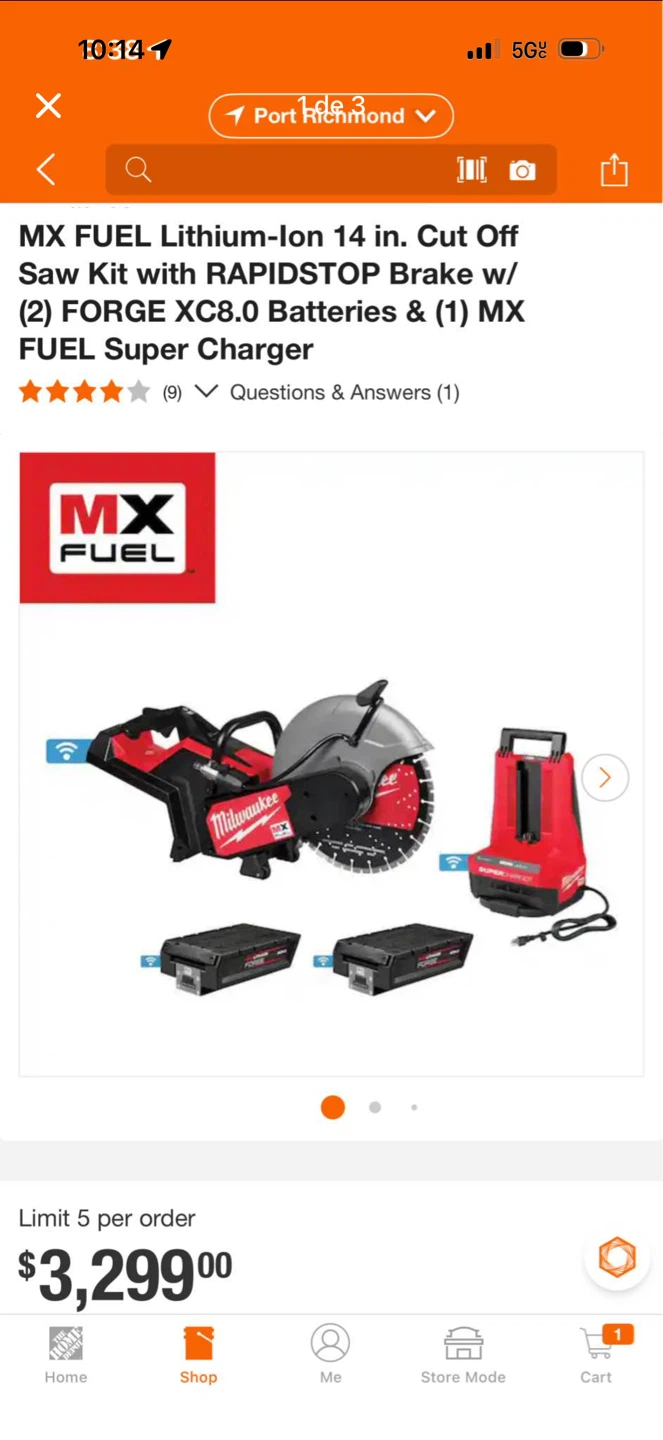 MX FUEL Lithium-lon 14 in. Cut Off