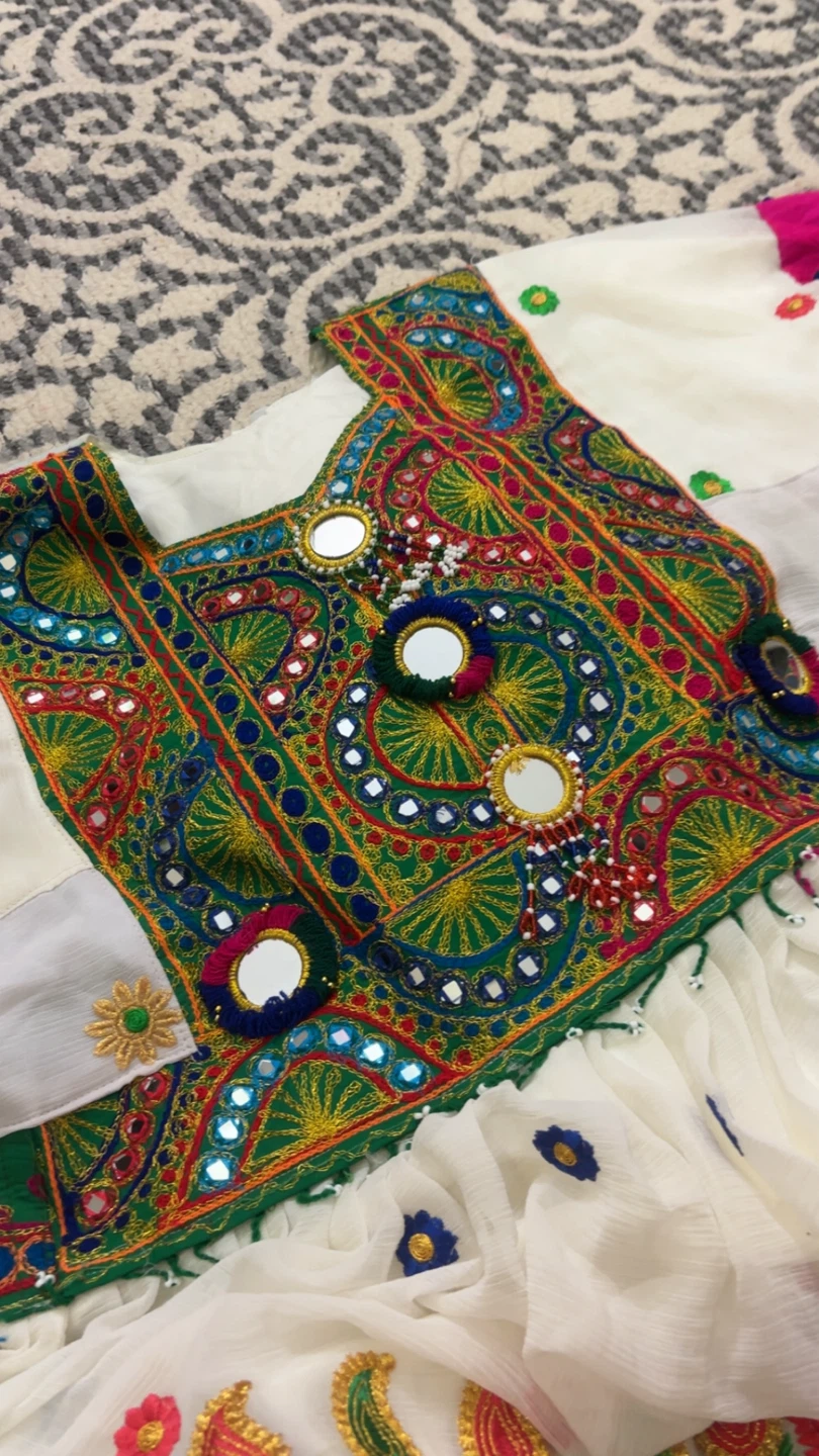 Embroidered Afghan Dress with Scarf - photo 3