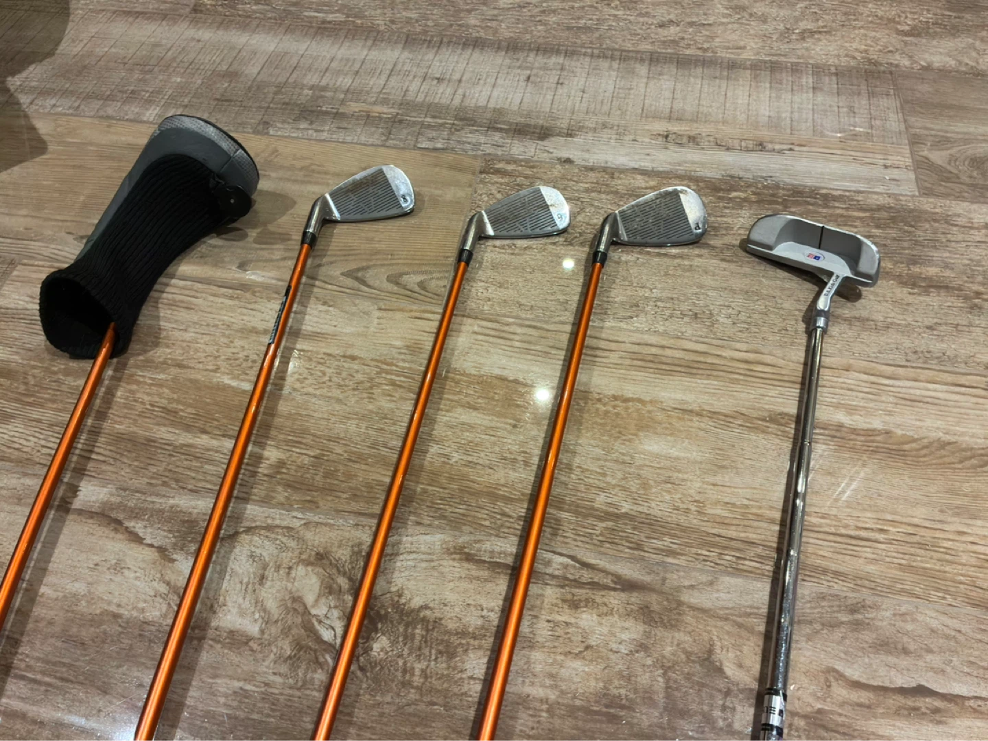 5pcs Black/Orange Golf Set - photo 3