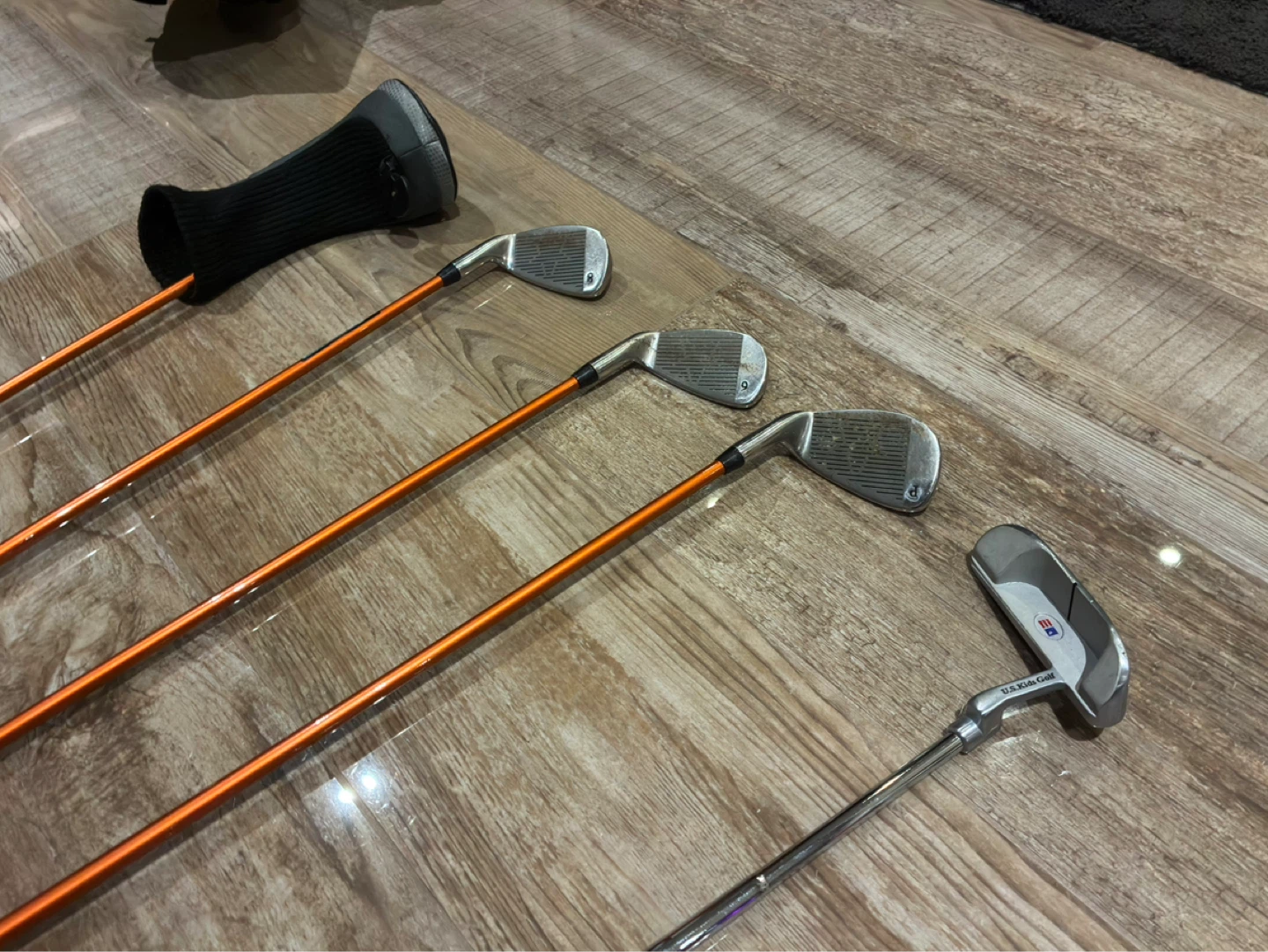 5pcs Black/Orange Golf Set - photo 4
