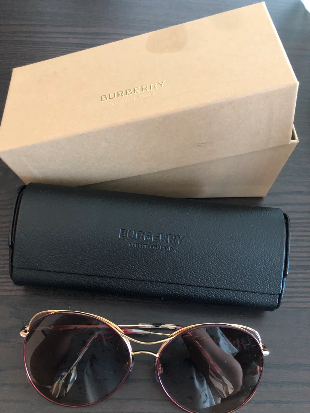 Burberry Sunglasses with Case and Box