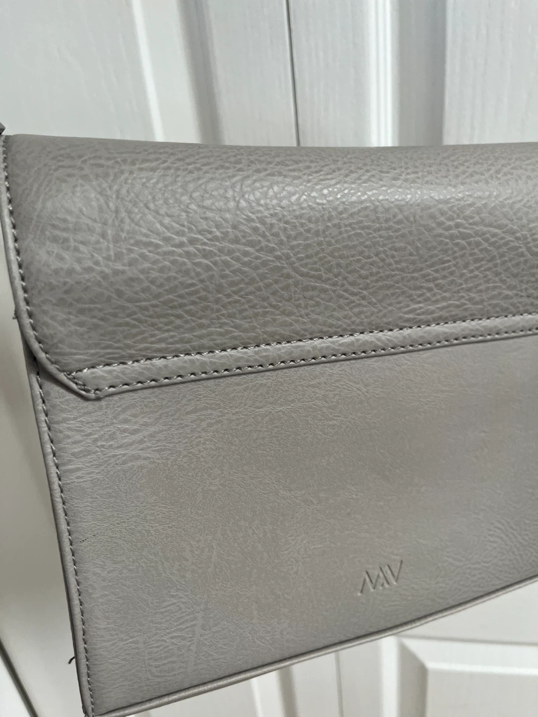 Matt & Nat Grey Vegan Leather Crossbody Bag - photo 3