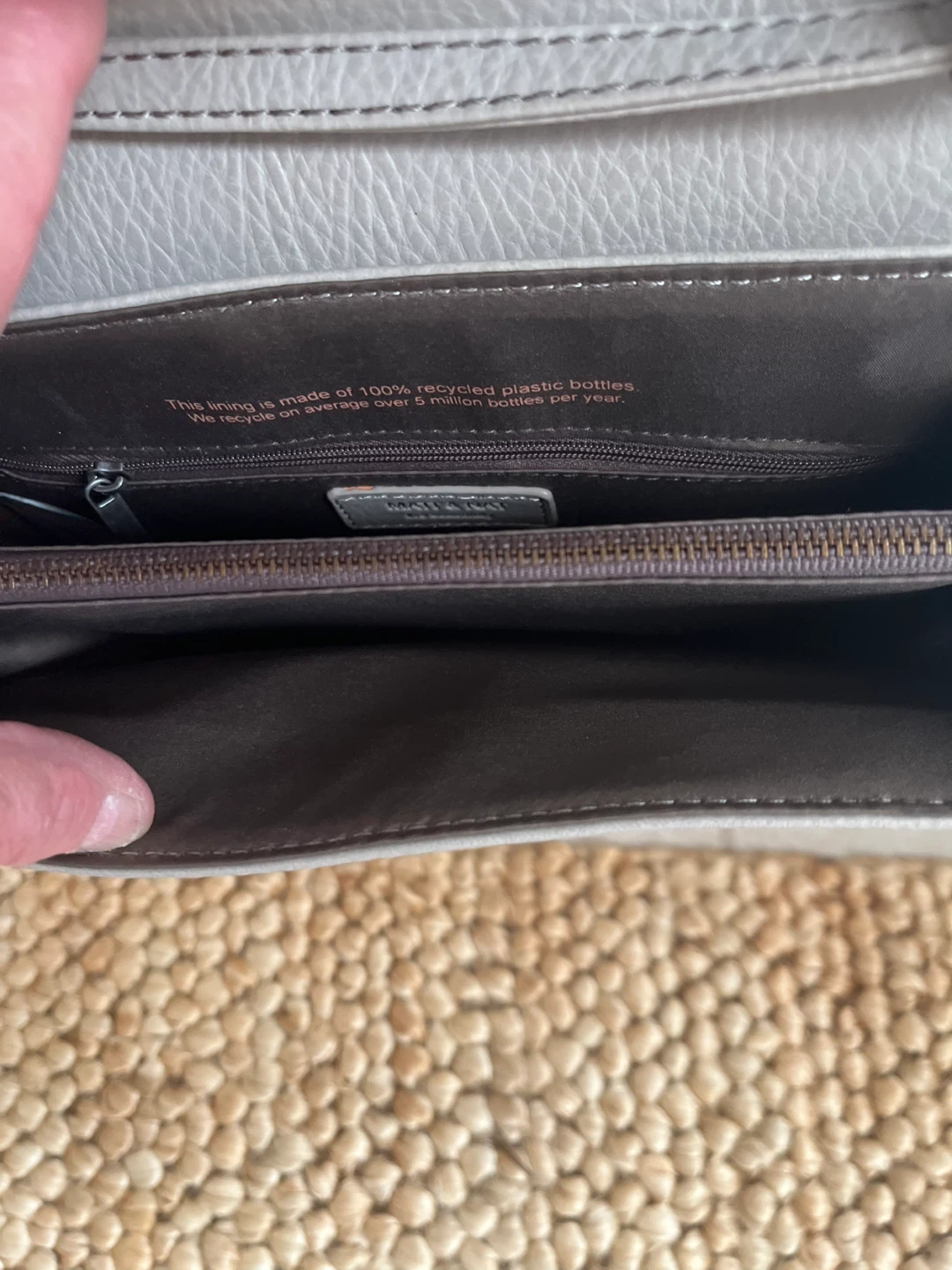 Matt & Nat Grey Vegan Leather Crossbody Bag - photo 2