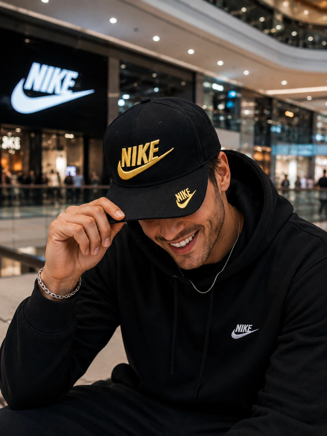 Nike Baseball Cap - Black or Green - photo 4