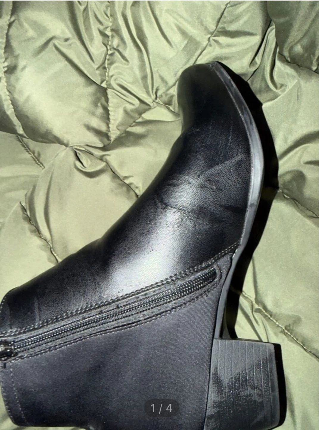 SHEIN Winter Cotton Padded Boots - Black, Size CN40