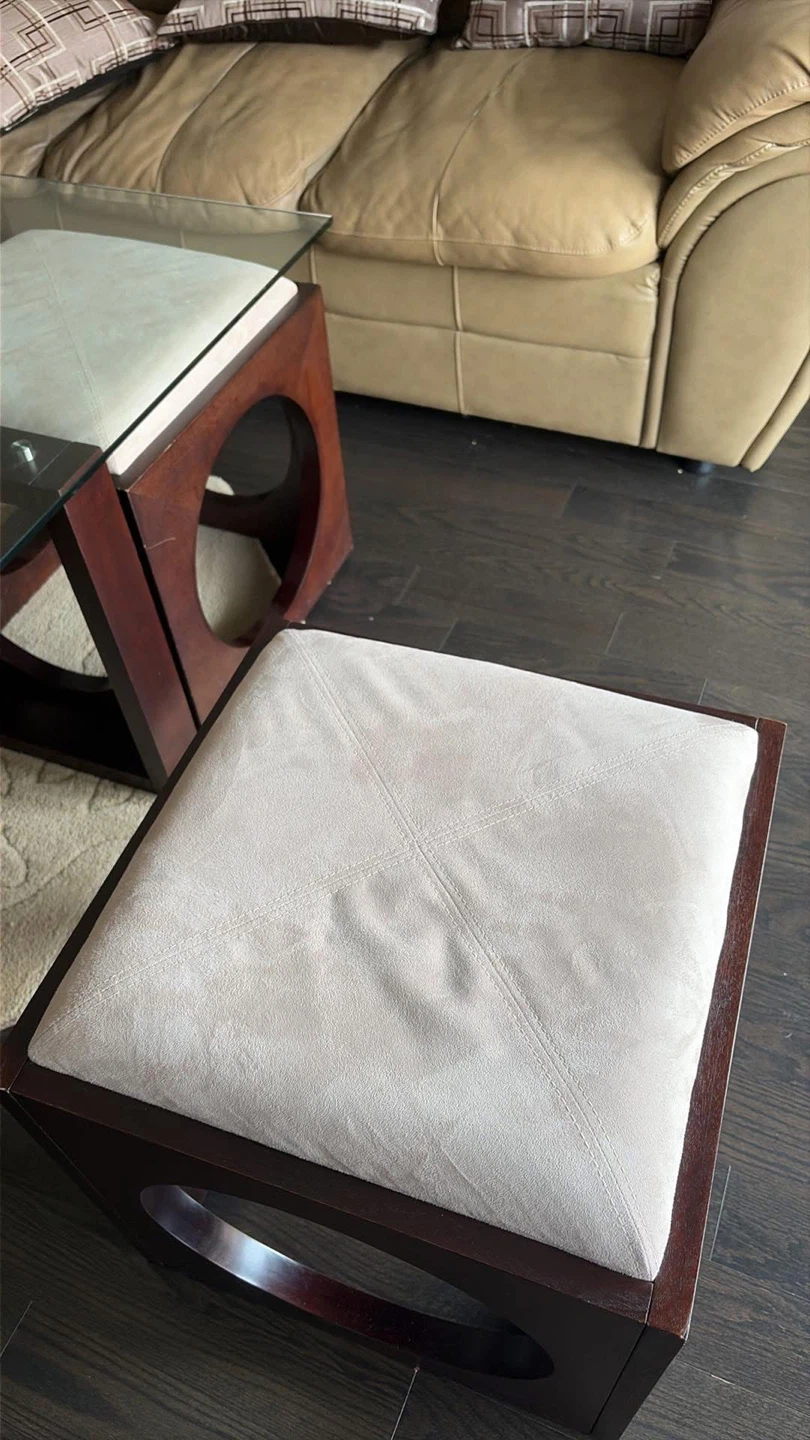 Tan Leather Sofa Set and Recliner with Coffee table and Ottoman - photo 3