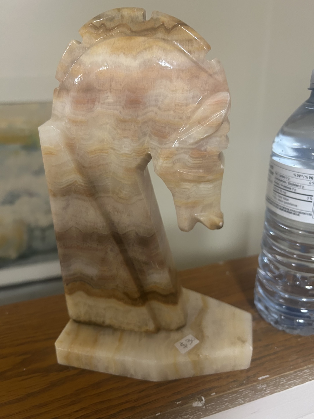 Carved Onyx Horse Statue