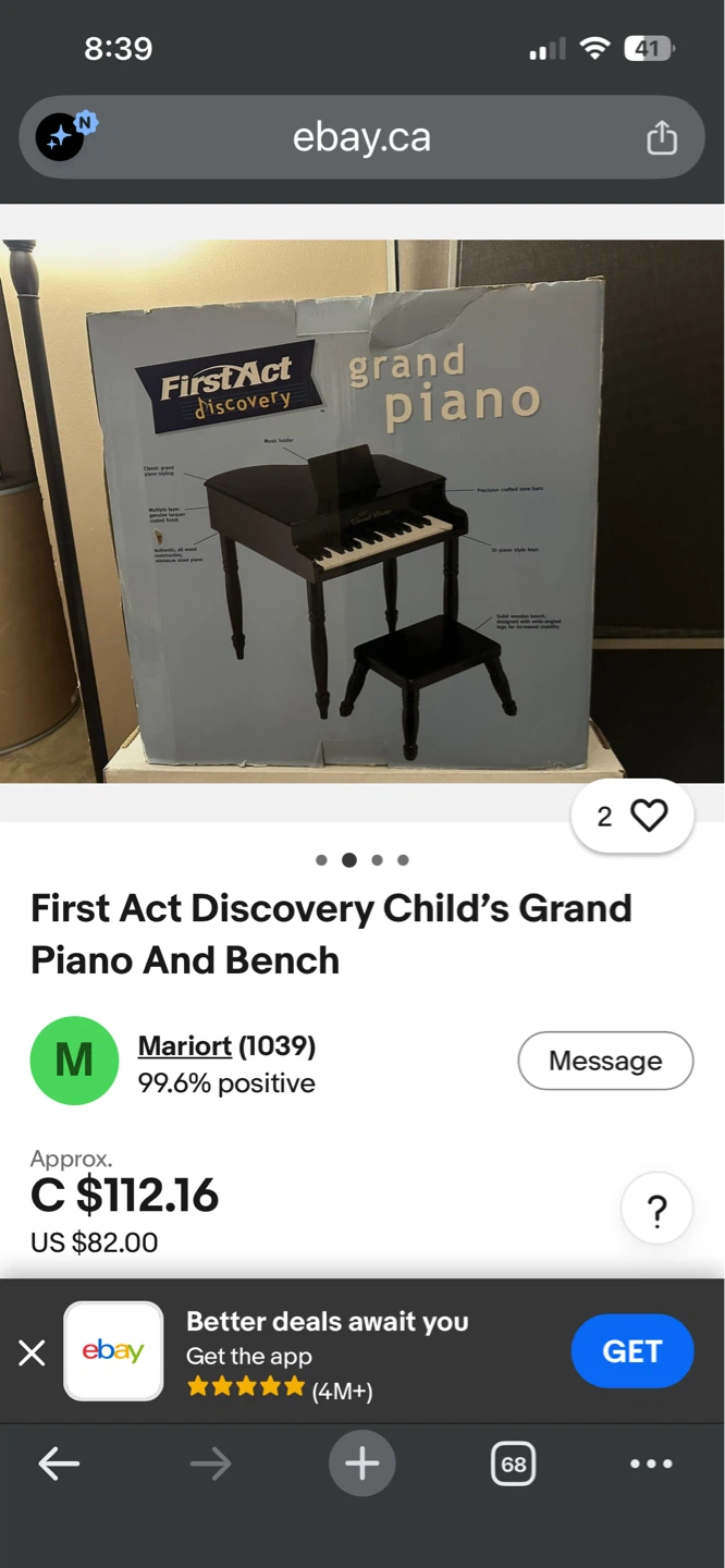 First Act Discovery Child's Grand Piano - photo 3