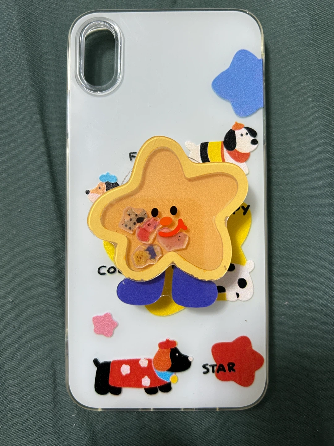 Phone Case with Star Character and Dog Design