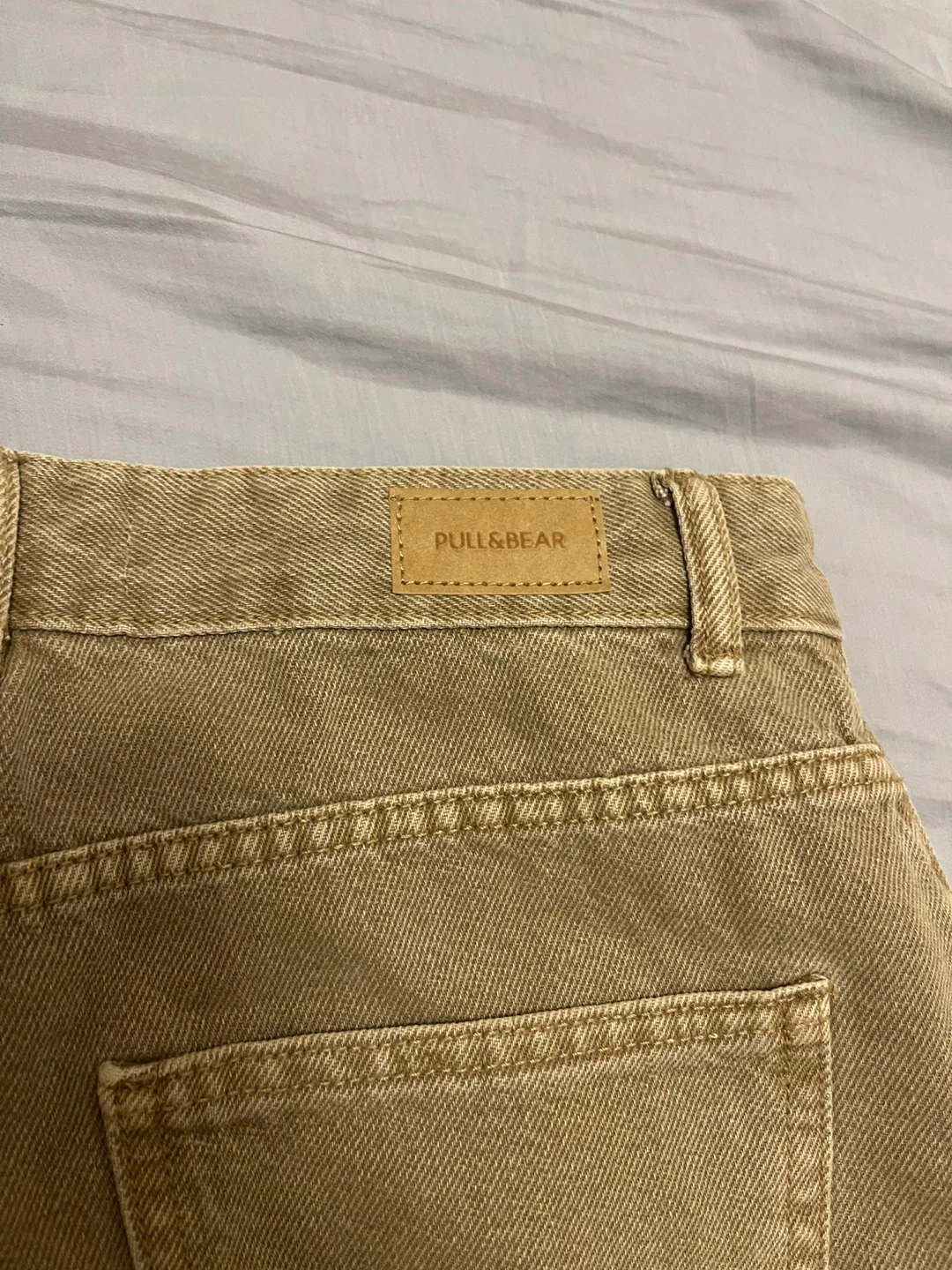Pull&Bear Wide Leg Jeans Tan Size 2 - photo 2