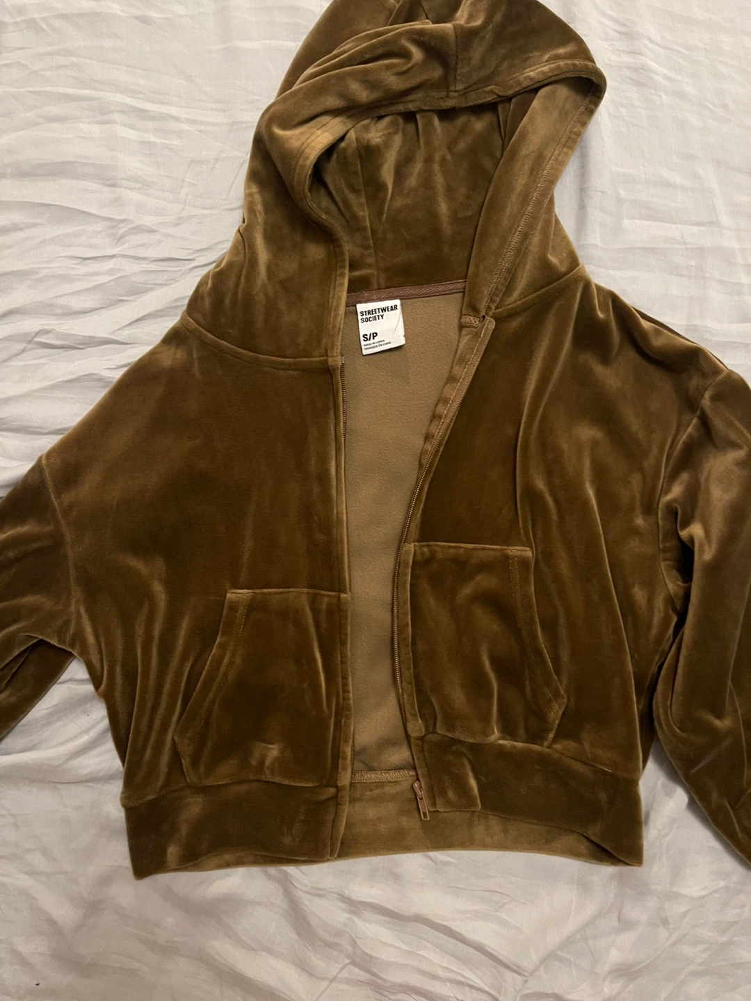 Streetwear Society Velour Zip-Up Hoodie - photo 2