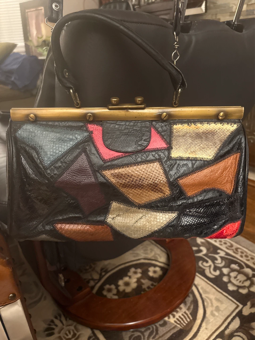 Caprice Patchwork Leather Handbag - photo 5