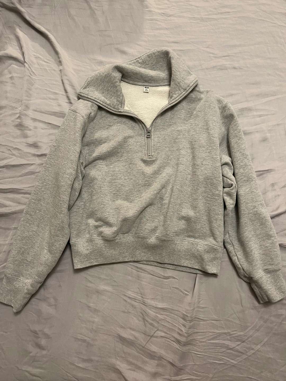 Uniqlo Grey Quarter Zip Sweatshirt