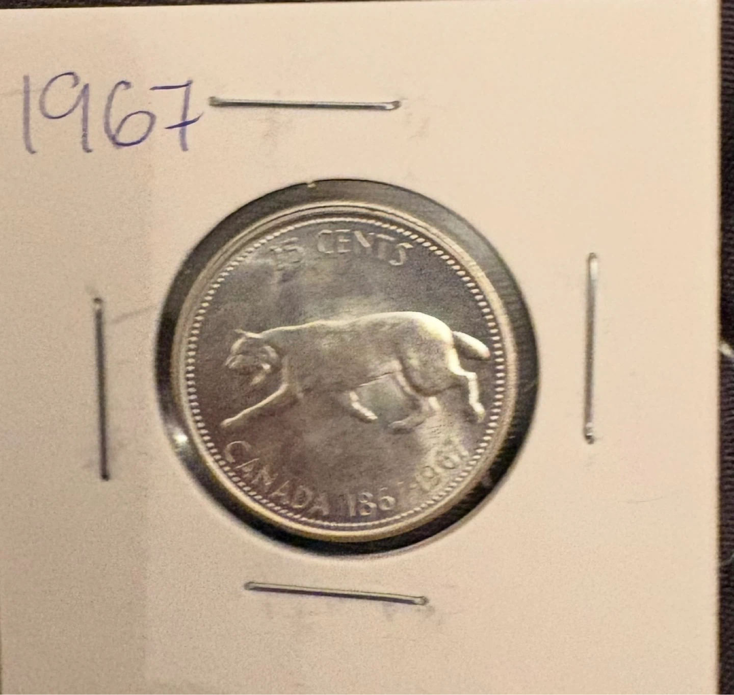 1967 Canadian 25 Cent Coins (Lot of 10)