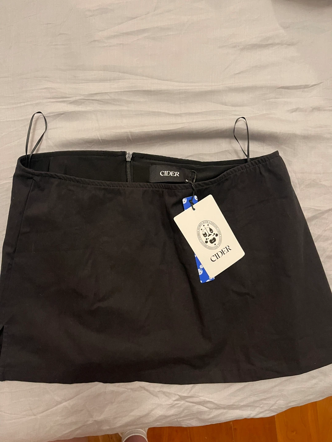 Cider Black Mini Skirt