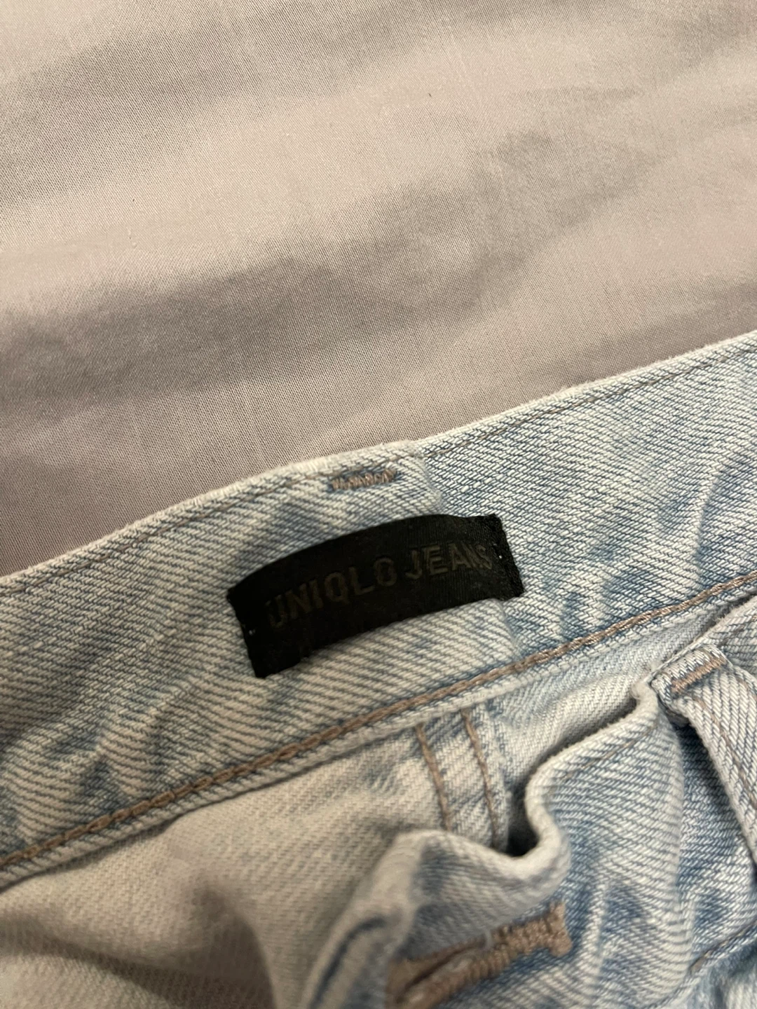 Uniqlo Jeans Wide Straight Light Wash Denim - photo 2