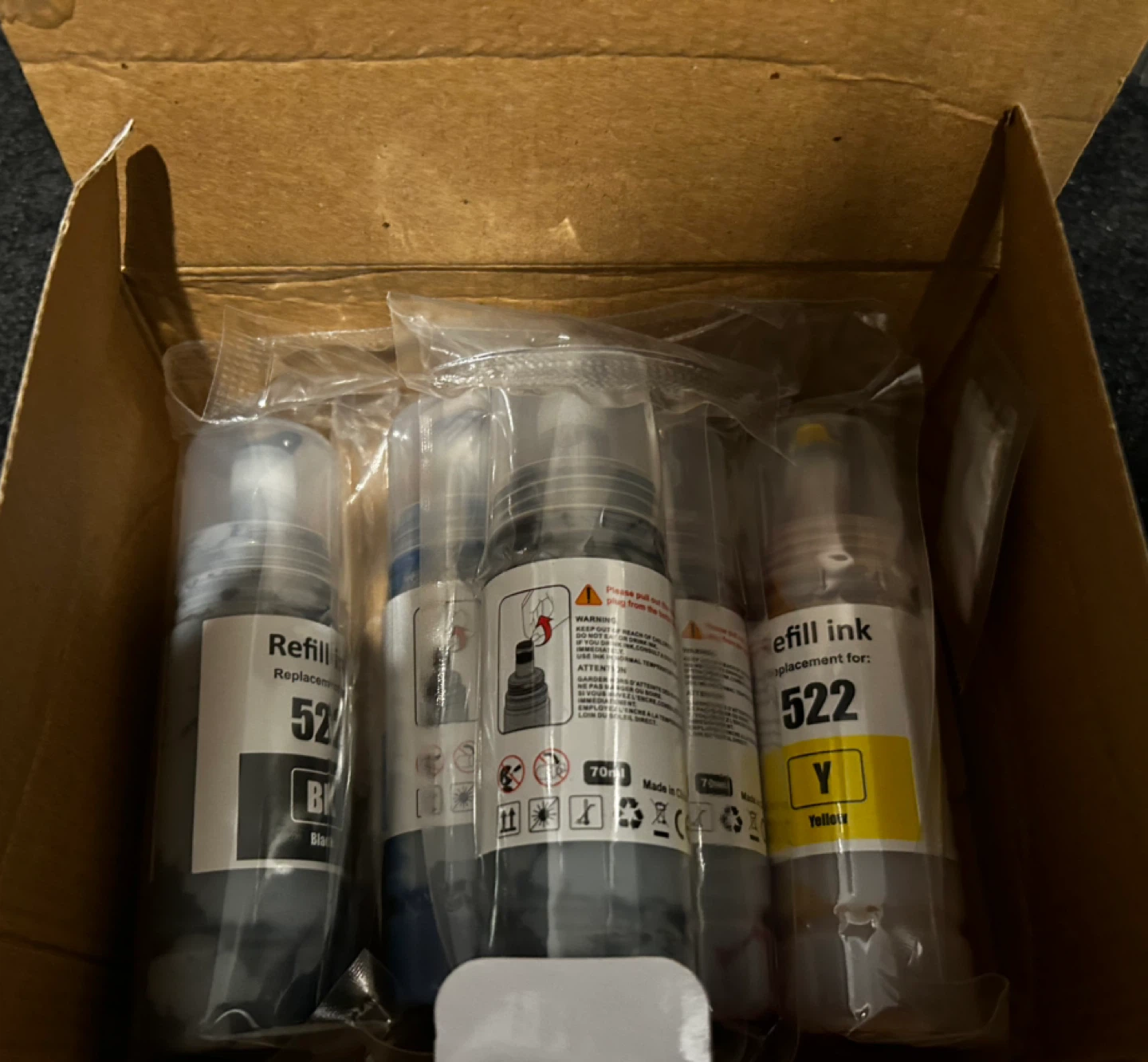 522 Ink Refill Bottles for EcoTank Printers - photo 2