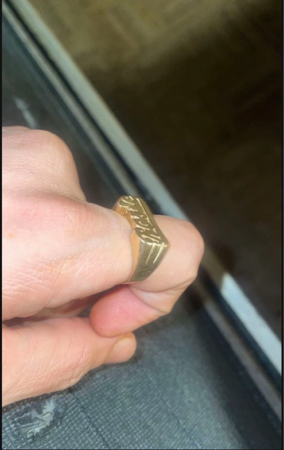 Genuine 14K Gold Name Ring - photo 2