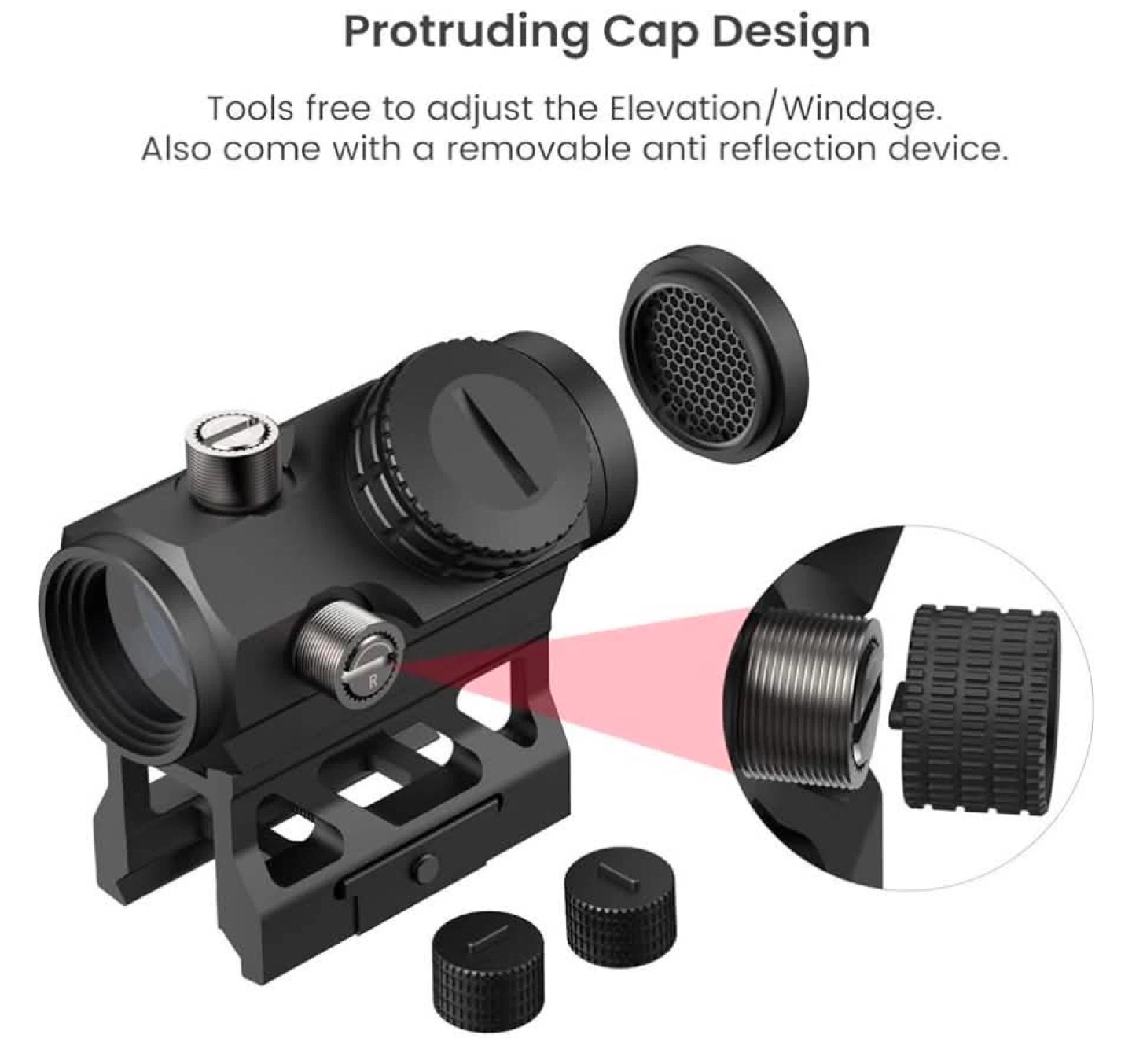 Feyachi 2M0A red dot sight, v30 1 x 20mm - photo 3