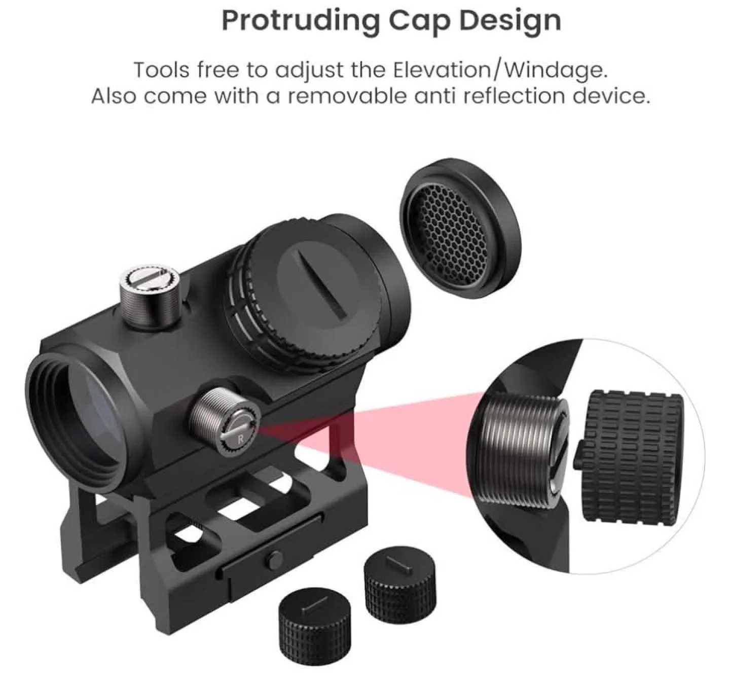 Feyachi 2M0A red dot sight, v30 1 x 20mm - photo 3