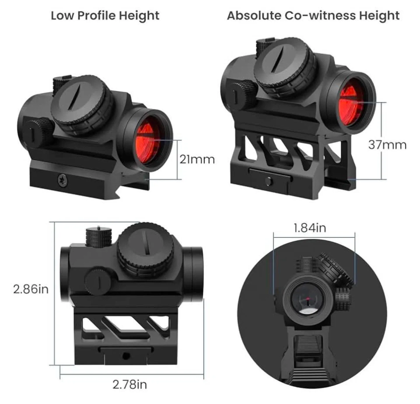 Feyachi 2M0A red dot sight, v30 1 x 20mm - photo 5