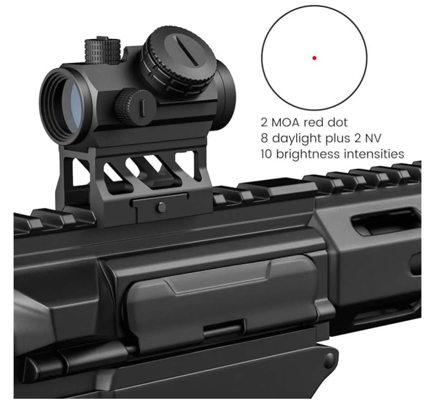 Feyachi 2M0A red dot sight, v30 1 x 20mm - photo 2