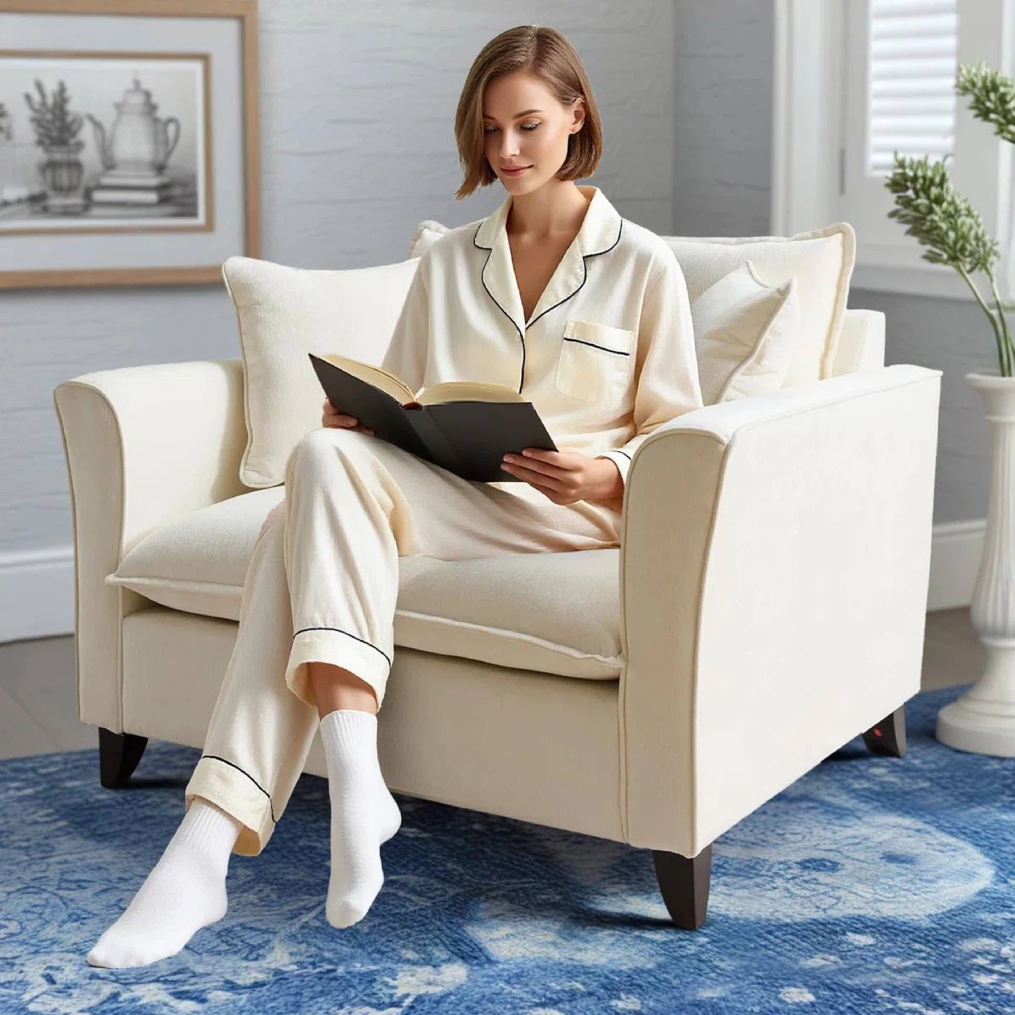 47” Oversized Accent Armchair / Sofa Chair – New