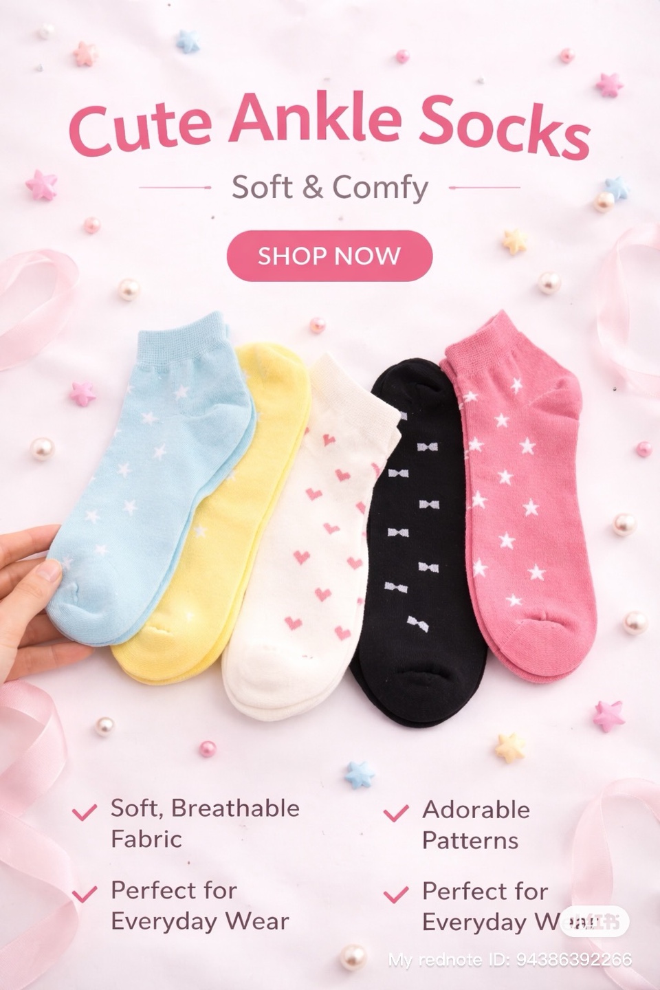 Cute Ankle Socks - Soft & Comfy