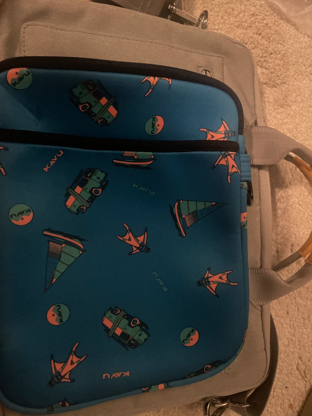 14" Laptop Bag Grey with KAVU Inner Sleeve - photo 3